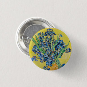 Chapa Redonda De 2,5 Cm Irises Vincent van Gogh