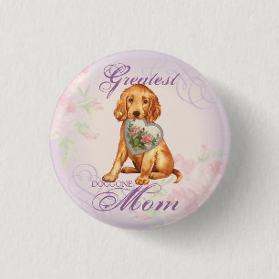 Chapa Redonda De 2,5 Cm Irish Setter Heart Mom