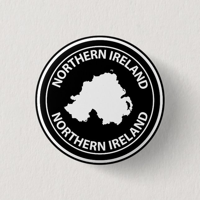 Chapa Redonda De 2,5 Cm Irlanda del Norte (Anverso)