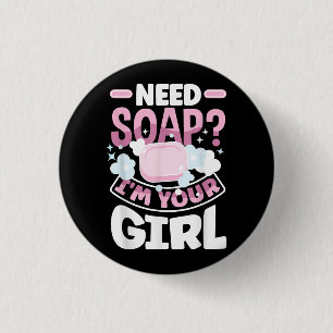 Chapa Redonda De 2,5 Cm Jabón que hace divertido el creador de jabón