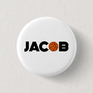 Chapa Redonda De 2,5 Cm Jacob Basketball