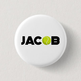 Chapa Redonda De 2,5 Cm Jacob Tennis