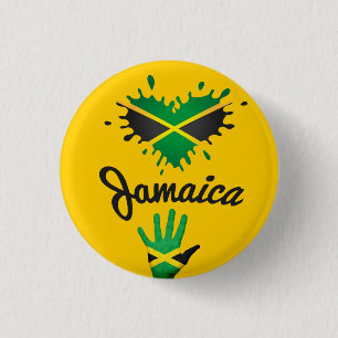 Chapa Redonda De 2,5 Cm Jamaica Love Jah Rastafari Reggae Rasta Button