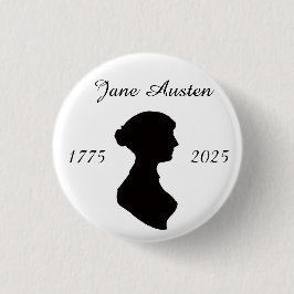 Chapa Redonda De 2,5 Cm Jane Austen a los 250
