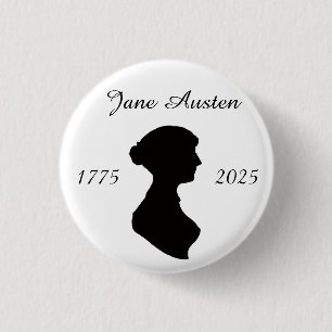 Chapa Redonda De 2,5 Cm Jane Austen a los 250