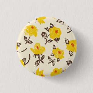 Chapa Redonda De 2,5 Cm Jardín de Rosas románticos