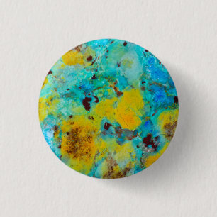 Chapa Redonda De 2,5 Cm Jasper Crisocola Azul