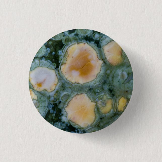 Chapa Redonda De 2,5 Cm Jasper Oceánico Manchado (Anverso)