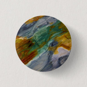 Chapa Redonda De 2,5 Cm Jasper Piute Colorido