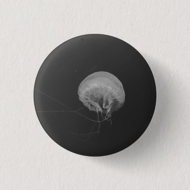 Chapa Redonda De 2,5 Cm Jellyfish (Anverso)