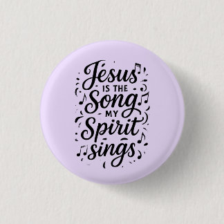 Chapa Redonda De 2,5 Cm Jesús es la Canción 