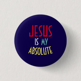 Chapa Redonda De 2,5 Cm JESÚS Es Mi Fe Cristiana Absoluta Cita