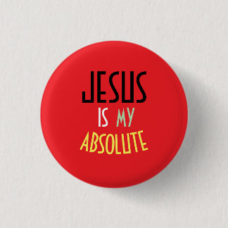 Chapa Redonda De 2,5 Cm JESÚS Es Mi Fe Cristiana Absoluta Cita 