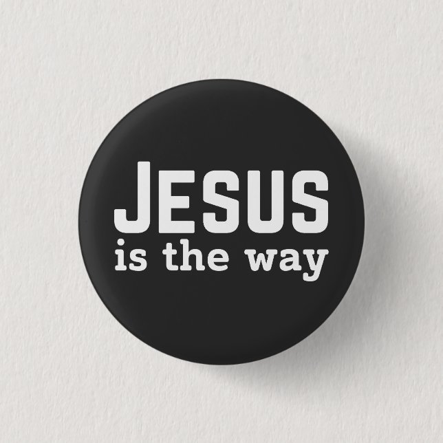 Chapa Redonda De 2,5 Cm Jesus Saves (Anverso)