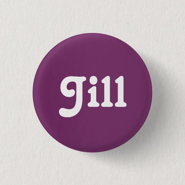 Chapa Redonda De 2,5 Cm Jill Button (Anverso)