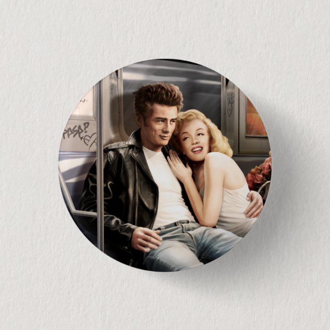 Chapa Redonda De 2,5 Cm Jinetes 2 del subterráneo (Anverso)