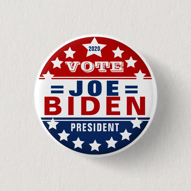 Chapa Redonda De 2,5 Cm Joe Biden para el presidente (Anverso)