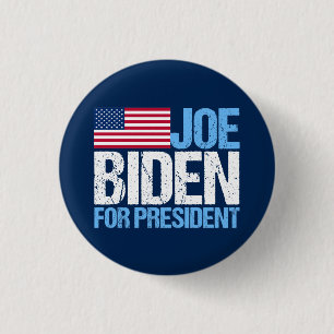 Chapa Redonda De 2,5 Cm Joe Biden para presidente