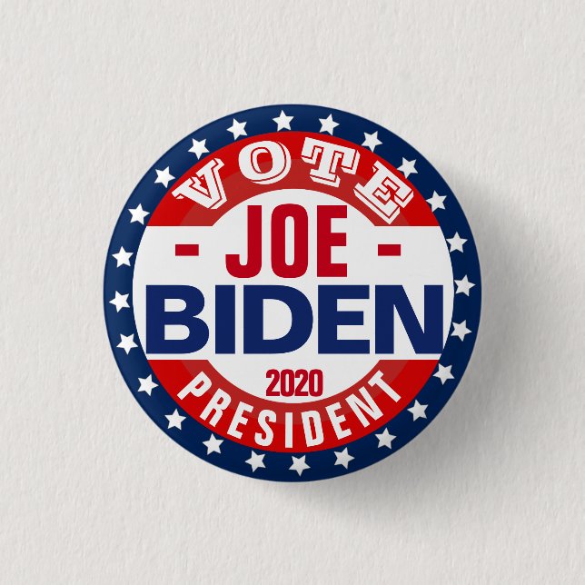 Chapa Redonda De 2,5 Cm Joe Biden para Presidente (Anverso)