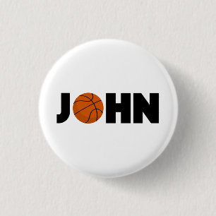 Chapa Redonda De 2,5 Cm John Basketball