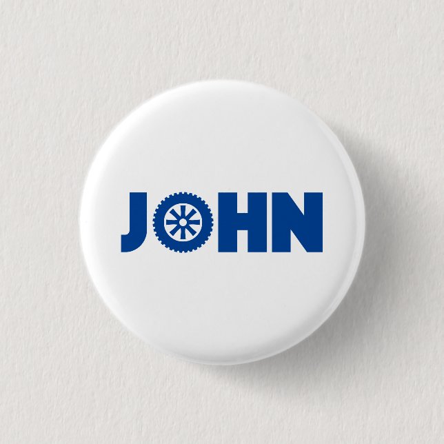 Chapa Redonda De 2,5 Cm John Petrol Head (Anverso)