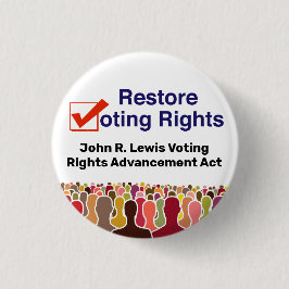 Chapa Redonda De 2,5 Cm John R. Lewis Voting Rights Advancement Act