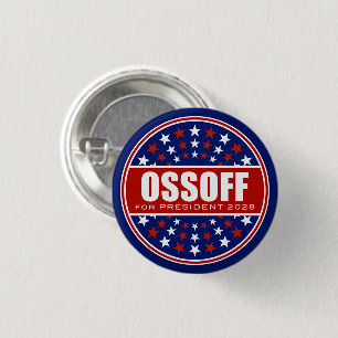 Chapa Redonda De 2,5 Cm Jon Ossoff Presidente 2028