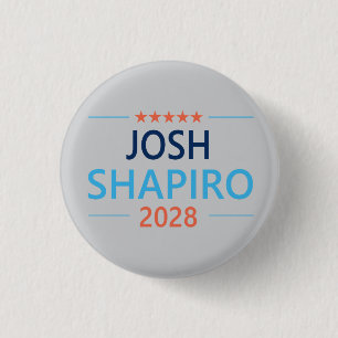 Chapa Redonda De 2,5 Cm Josh Shapiro 2028