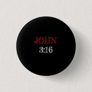 Chapa Redonda De 2,5 Cm Juan 3:16 ‘Porque Dios Amó Tanto al Mundo’ Versícu