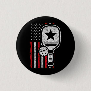 Chapa Redonda De 2,5 Cm Jugador de pelota de futbol - Bandera Americana - 