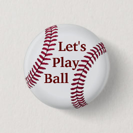 Chapa Redonda De 2,5 Cm Juguemos Béisbol
