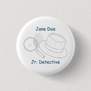 Chapa Redonda De 2,5 Cm Junta para la resolución de crímenes misteriosos