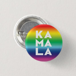 Chapa Redonda De 2,5 Cm kamala 3 sílabas arcoiris gradiente lgbt orgullo g