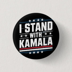 Chapa Redonda De 2,5 Cm Kamala Harris