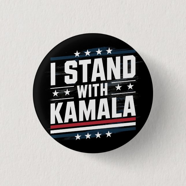 Chapa Redonda De 2,5 Cm Kamala Harris (Anverso)