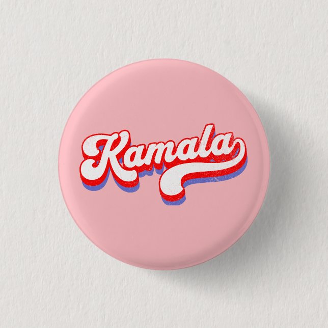 Chapa Redonda De 2,5 Cm Kamala Harris 2024 (Anverso)