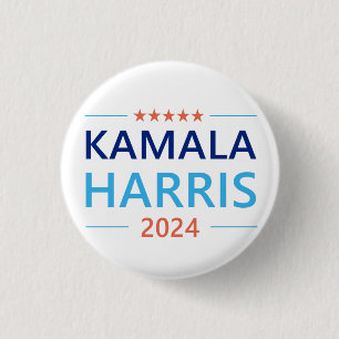 Chapa Redonda De 2,5 Cm Kamala Harris 2024 para el presidente