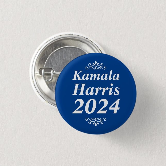 Chapa Redonda De 2,5 Cm Kamala Harris 2024 Personalizado Ornamentos de tex (Anverso y reverso)