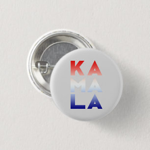 Chapa Redonda De 2,5 Cm kamala Ka mamáes las 3 sílabas azul rojo