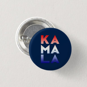 Chapa Redonda De 2,5 Cm kamala Ka mamáes las 3 sílabas azul rojo marina