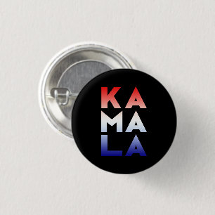 Chapa Redonda De 2,5 Cm kamala Ka mamáes las 3 sílabas azul rojo negro