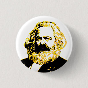 Chapa Redonda De 2,5 Cm Karl Marx