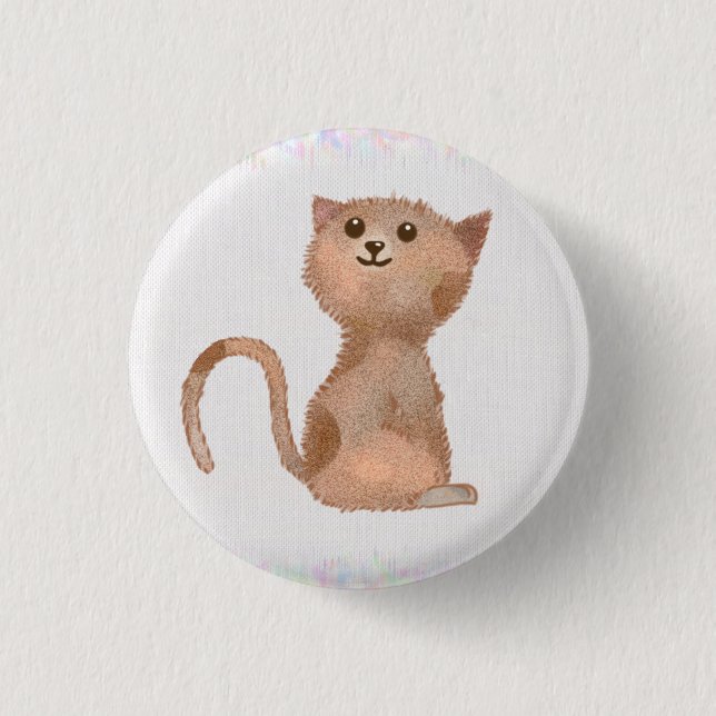 Chapa Redonda De 2,5 Cm Kätzchen (Anverso)