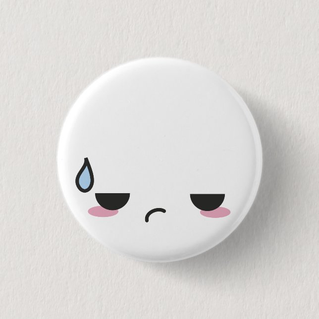 Chapa Redonda De 2,5 Cm Kawaii hace frente (Anverso)