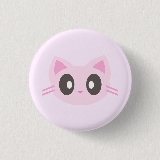 Chapa Redonda De 2,5 Cm kawaii kitty (Anverso)