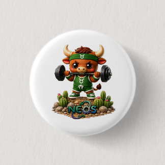 Chapa Redonda De 2,5 Cm Kawaii Zodiac Neos Tauro