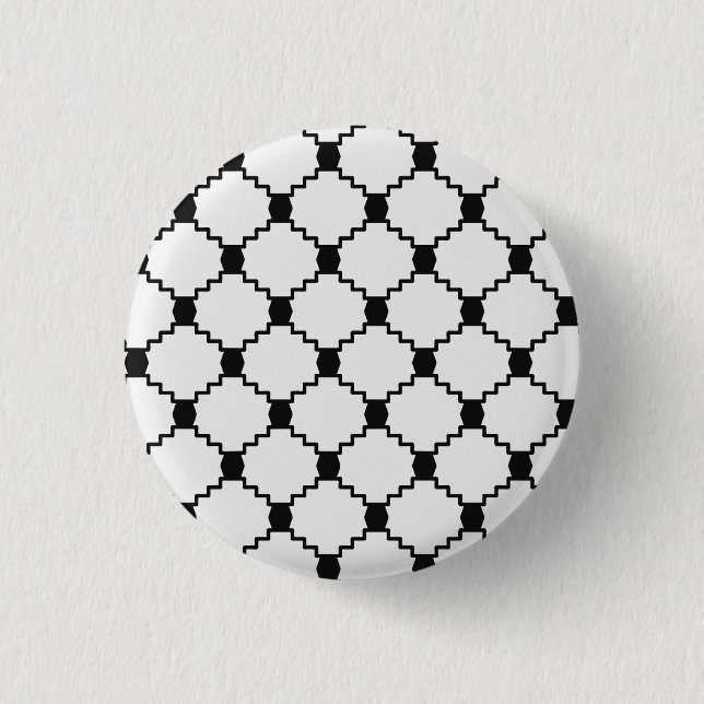 Chapa Redonda De 2,5 Cm keffiyeh BUTTON (Anverso)