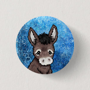 Chapa Redonda De 2,5 Cm KiniArt Burro