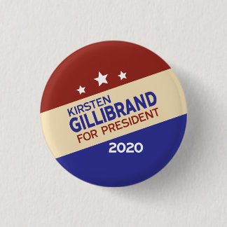 Chapa Redonda De 2,5 Cm Kirsten Gillibrand para el presidente 2020