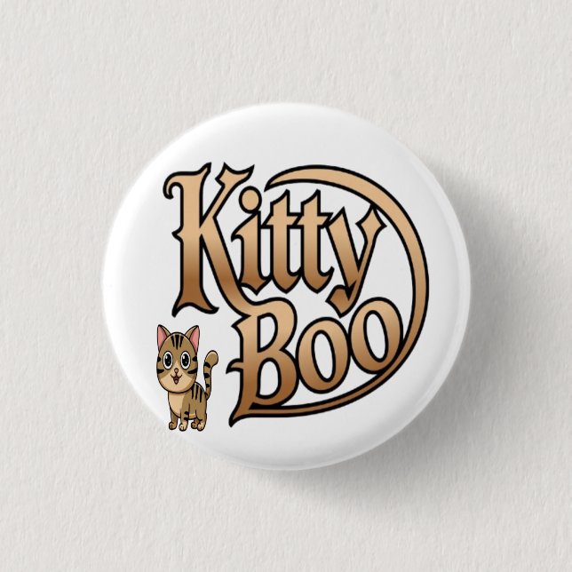 Chapa Redonda De 2,5 Cm kitty boo (Anverso)